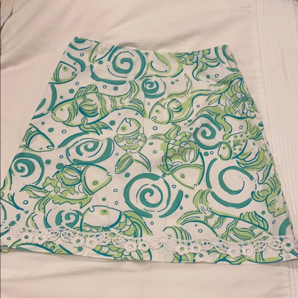Lilly Pulitzer Size 4 Skirt. Fishy!!